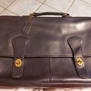 Vintage Genuine COACH Leather Briefcase